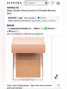 Patrick Ta Major Sculpt Crème Contour & Powder Bronzer Duo